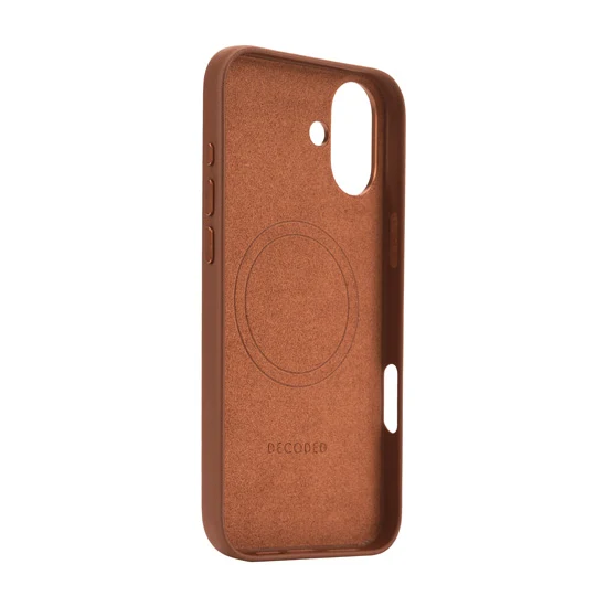 Coque en cuir iPhone 16 Plus Tan - Image 5