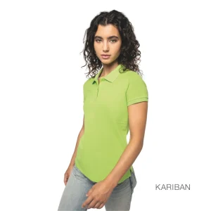 POLO DE SENHORA MANGA CURTA  KARIBAN